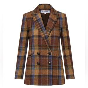 VERONICA BEARD Oria Wool Dickey Jacket SIZE2 NWT IN STORES NOW color:russet mult